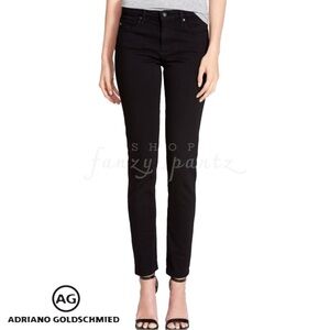 AG Stevie Ankle Jeans Black Slim Straight Leg Sz 26